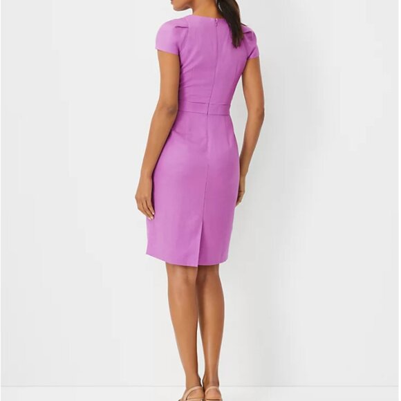 Elegant Purple Women's Dress - Picture 2 of 7